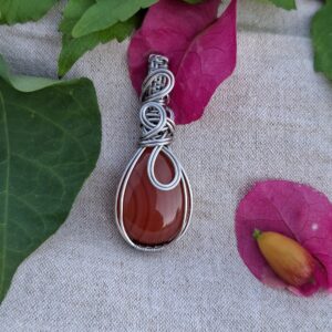 Collar Ágata Roja (ar3)